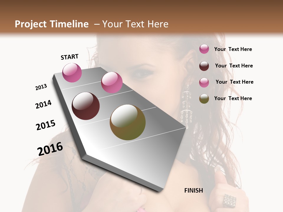 Caucasian One Fur PowerPoint Template