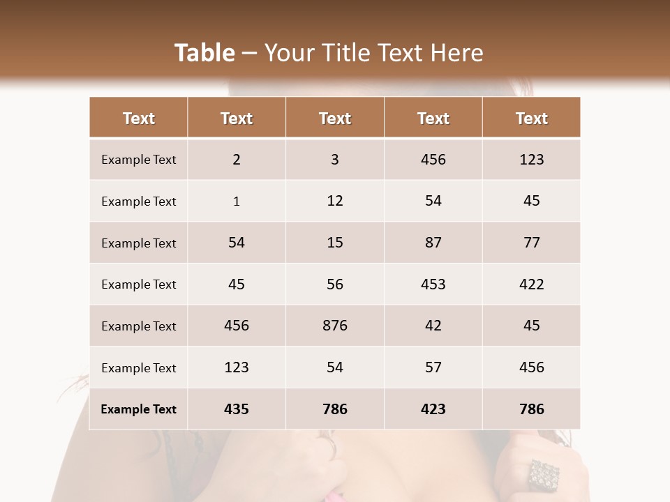 Caucasian One Fur PowerPoint Template