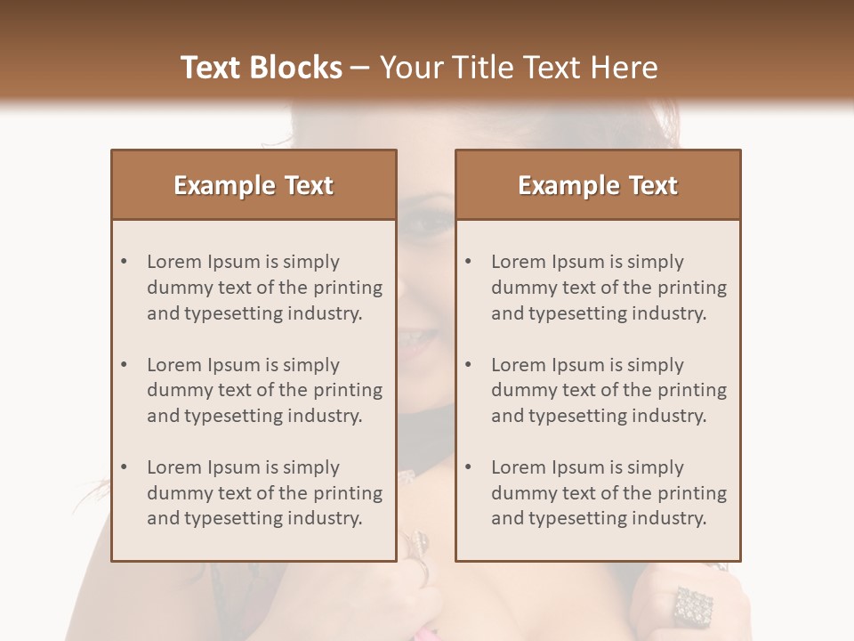 Caucasian One Fur PowerPoint Template