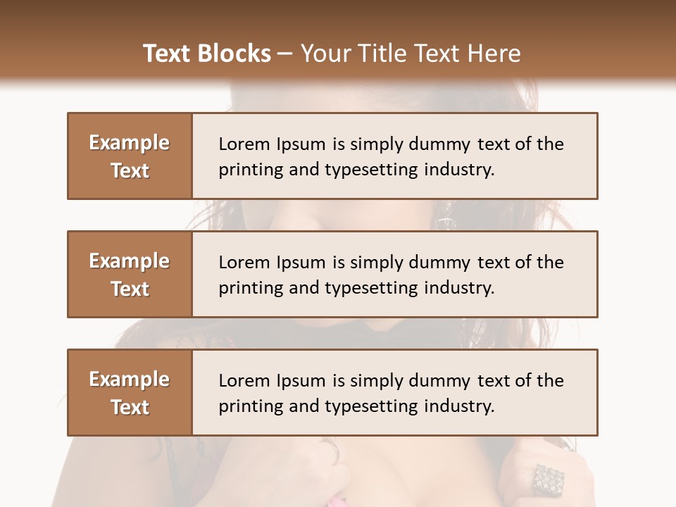 Caucasian One Fur PowerPoint Template