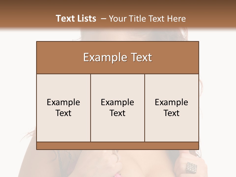 Caucasian One Fur PowerPoint Template