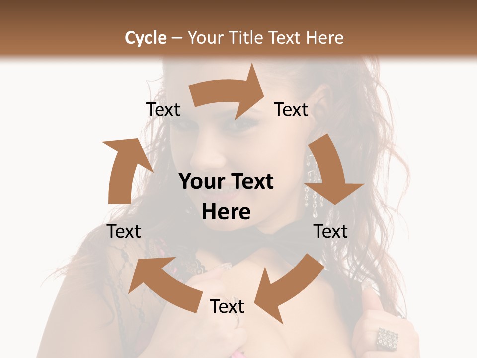 Caucasian One Fur PowerPoint Template