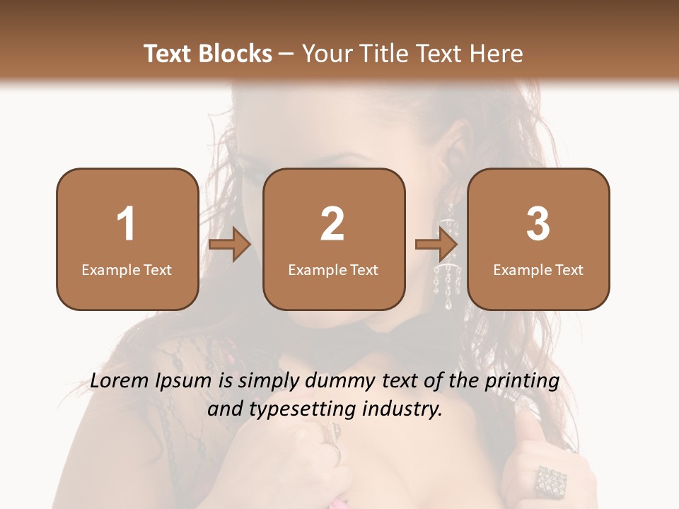 Caucasian One Fur PowerPoint Template