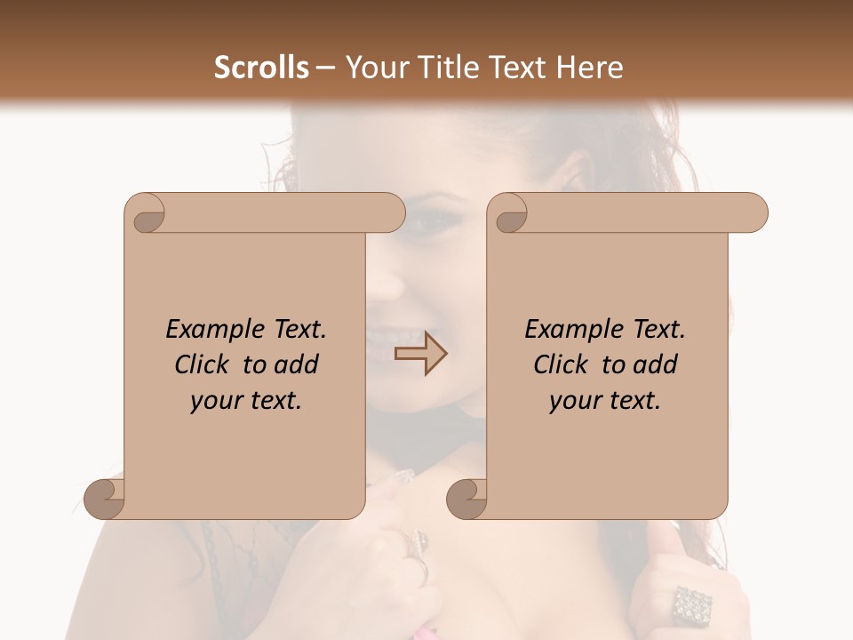 Caucasian One Fur PowerPoint Template