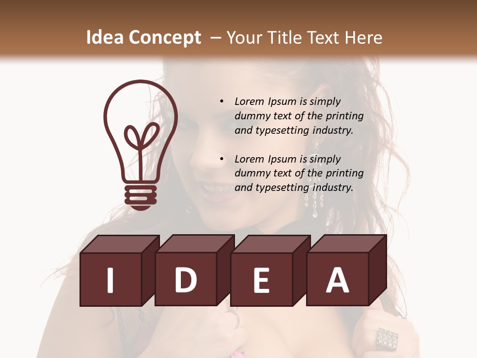 Caucasian One Fur PowerPoint Template