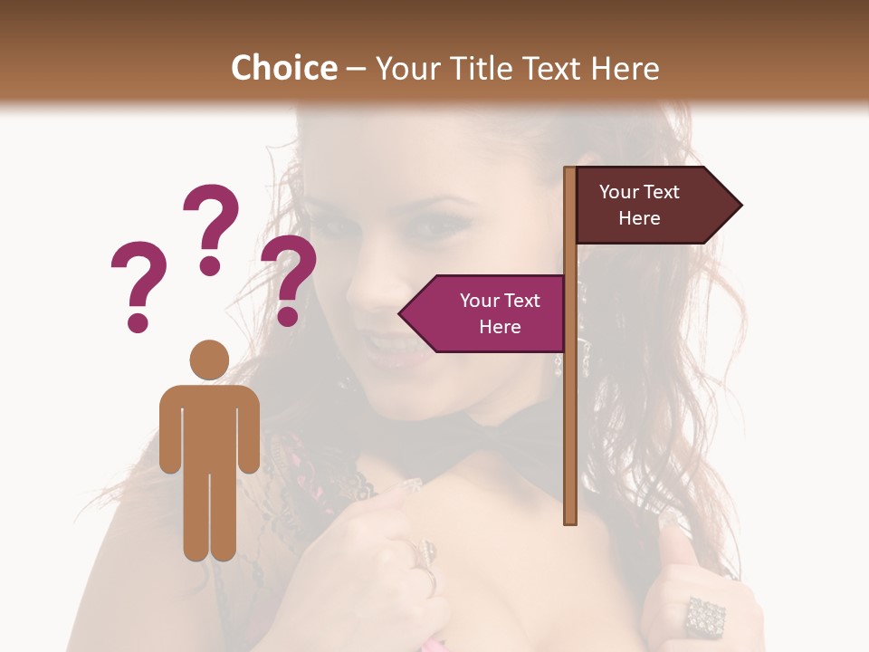 Caucasian One Fur PowerPoint Template