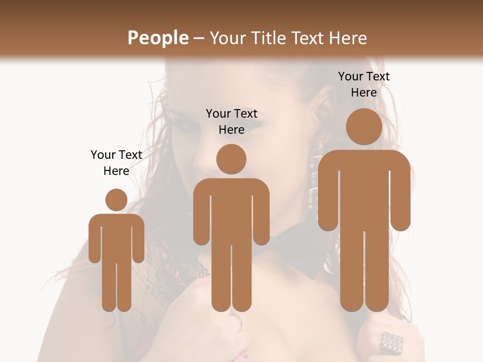 Caucasian One Fur PowerPoint Template