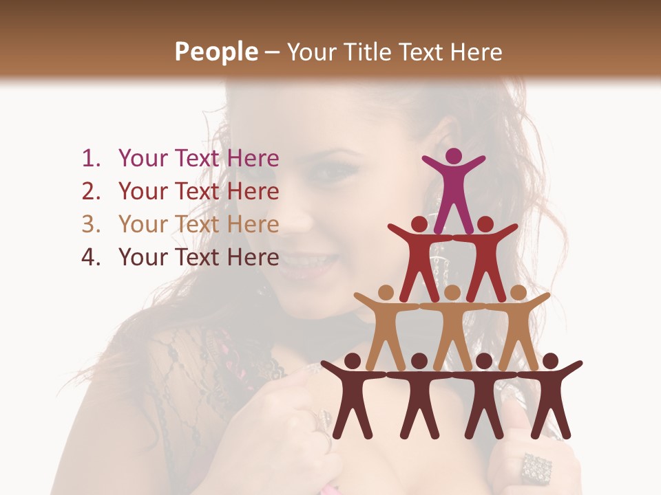 Caucasian One Fur PowerPoint Template
