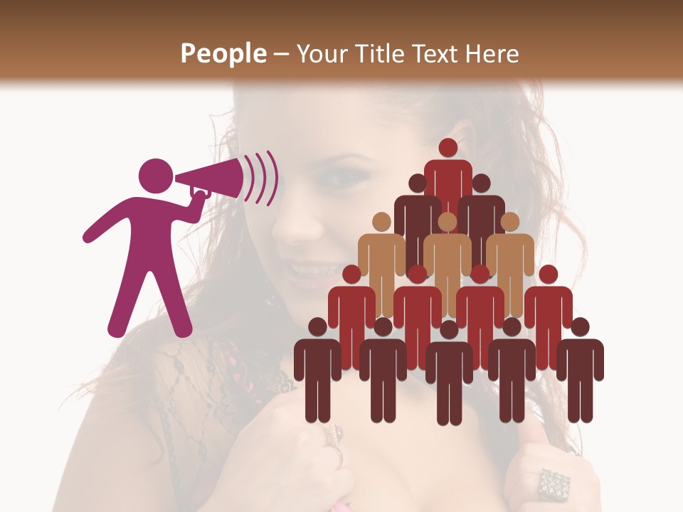 Caucasian One Fur PowerPoint Template