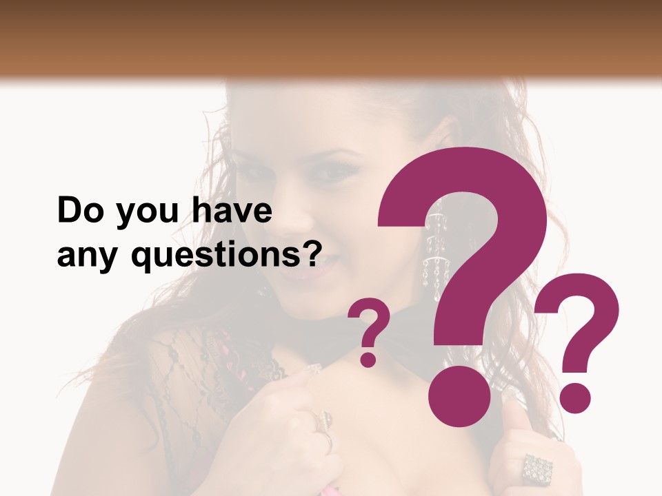 Caucasian One Fur PowerPoint Template