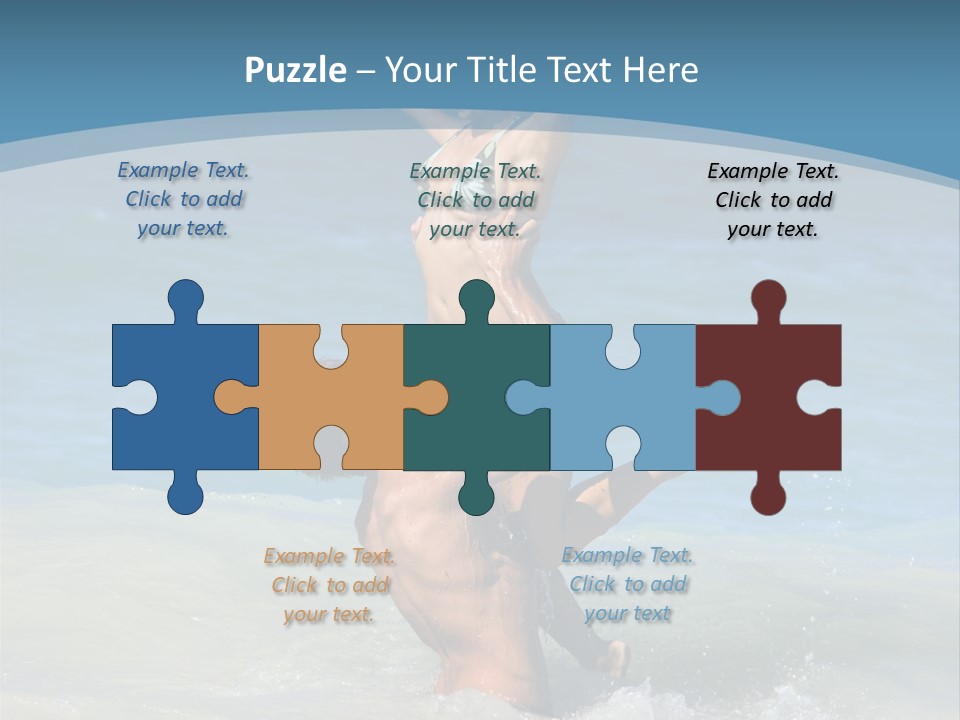 Beach Girlfriend Wet PowerPoint Template