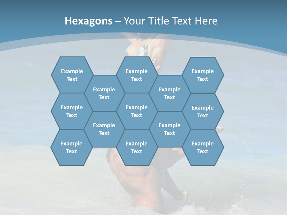 Beach Girlfriend Wet PowerPoint Template