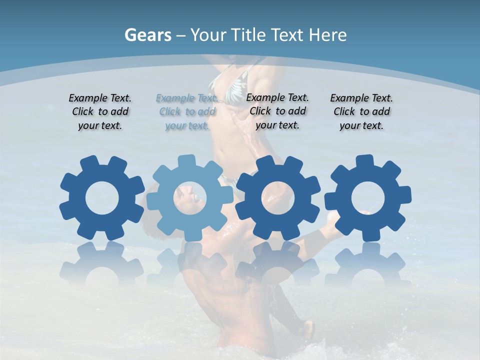 Beach Girlfriend Wet PowerPoint Template