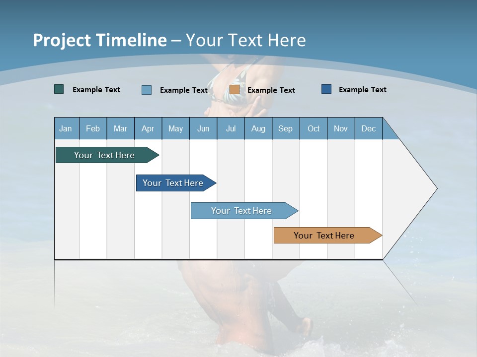 Beach Girlfriend Wet PowerPoint Template