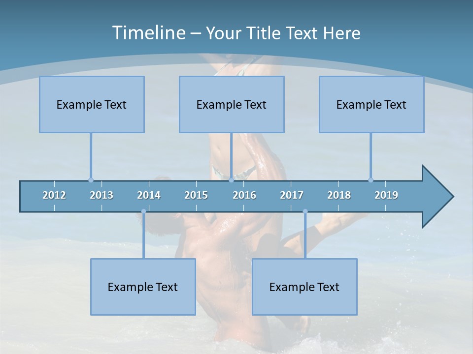 Beach Girlfriend Wet PowerPoint Template