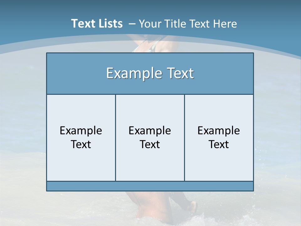Beach Girlfriend Wet PowerPoint Template