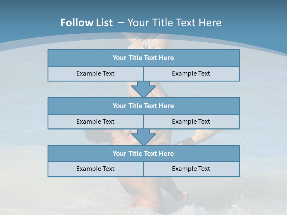 Beach Girlfriend Wet PowerPoint Template