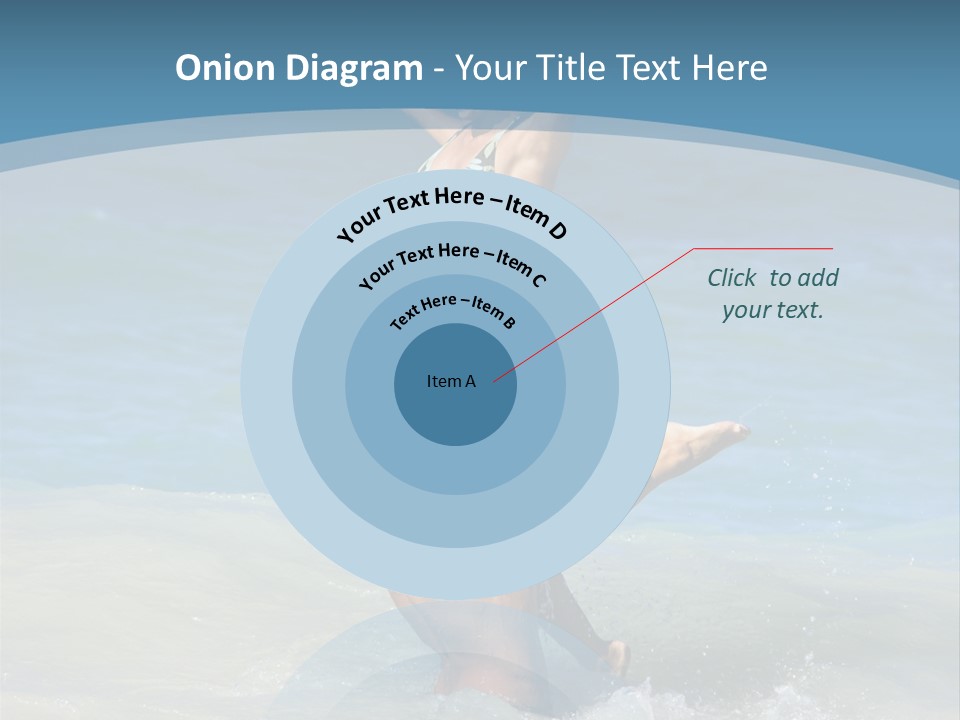 Beach Girlfriend Wet PowerPoint Template