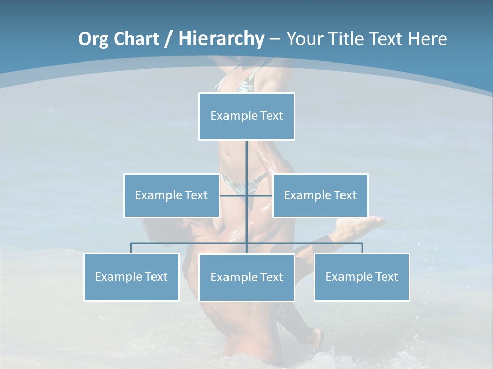 Beach Girlfriend Wet PowerPoint Template