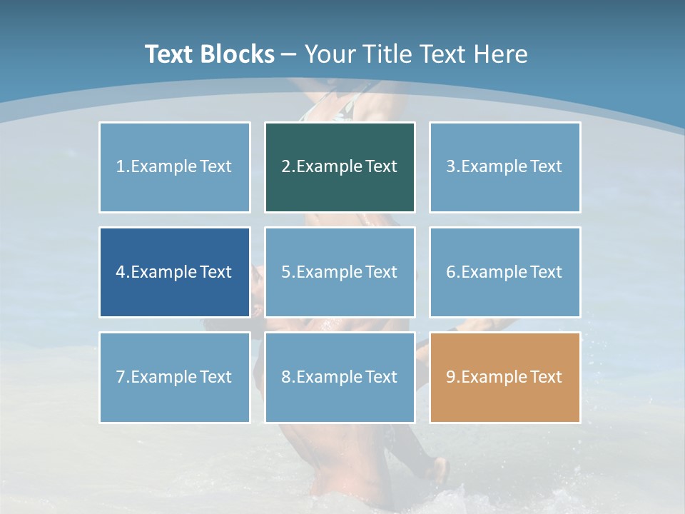 Beach Girlfriend Wet PowerPoint Template