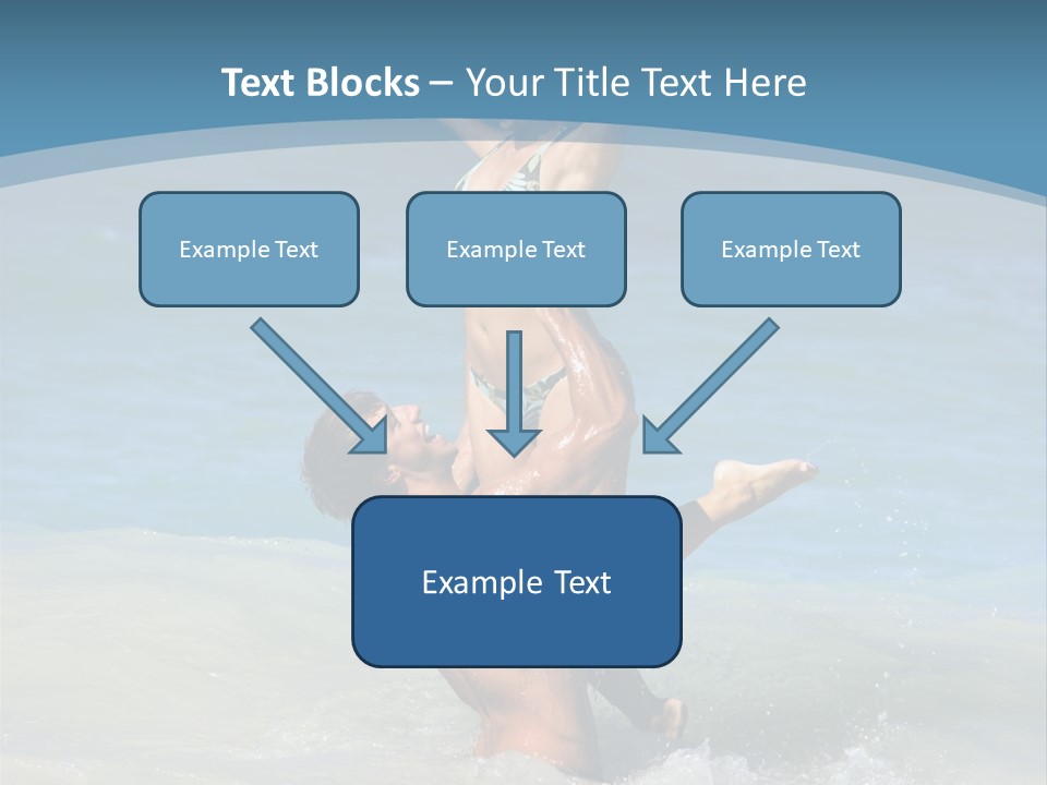 Beach Girlfriend Wet PowerPoint Template