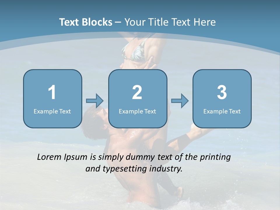 Beach Girlfriend Wet PowerPoint Template