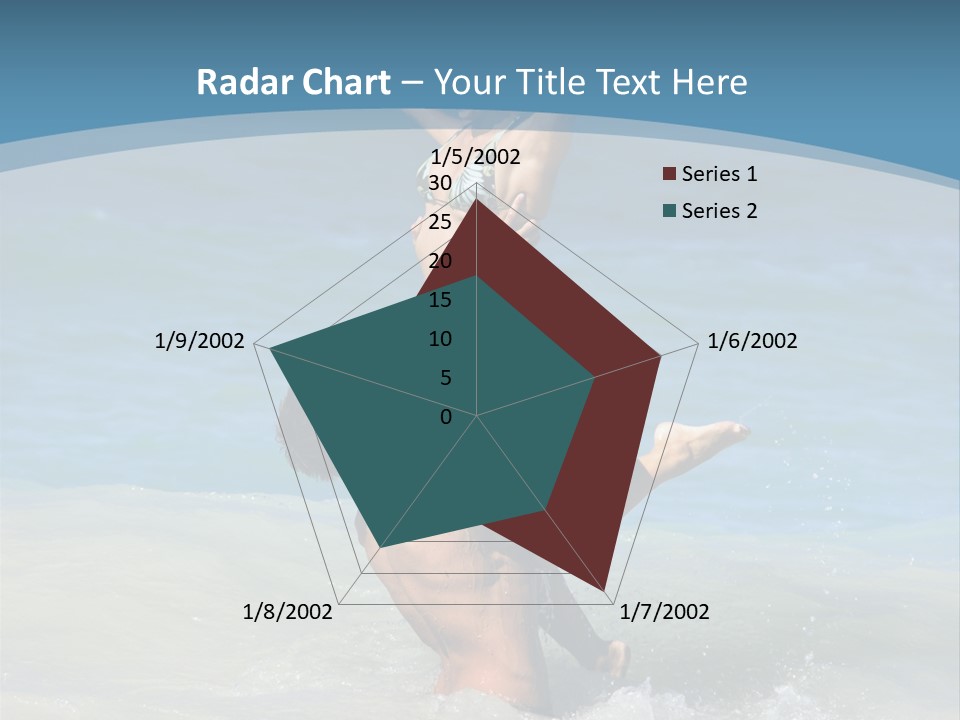 Beach Girlfriend Wet PowerPoint Template