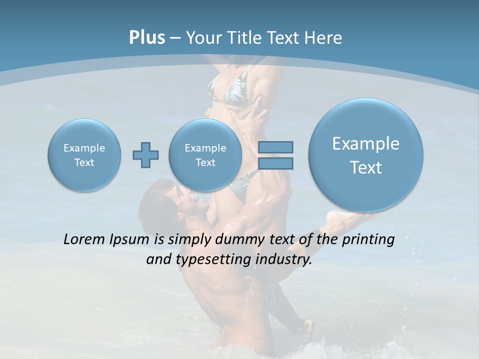 Beach Girlfriend Wet PowerPoint Template