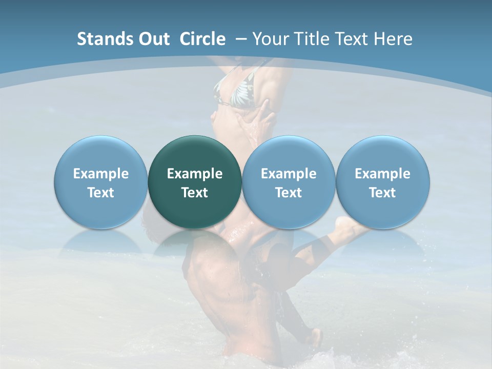 Beach Girlfriend Wet PowerPoint Template