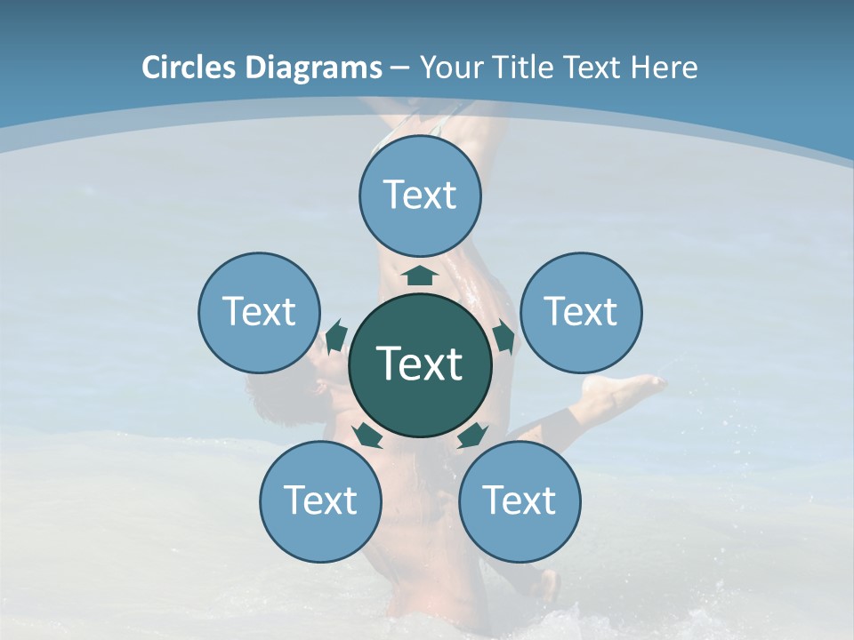 Beach Girlfriend Wet PowerPoint Template