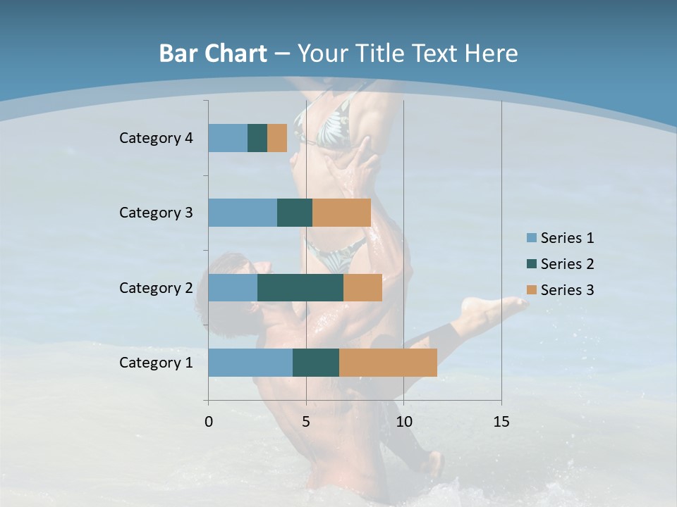 Beach Girlfriend Wet PowerPoint Template