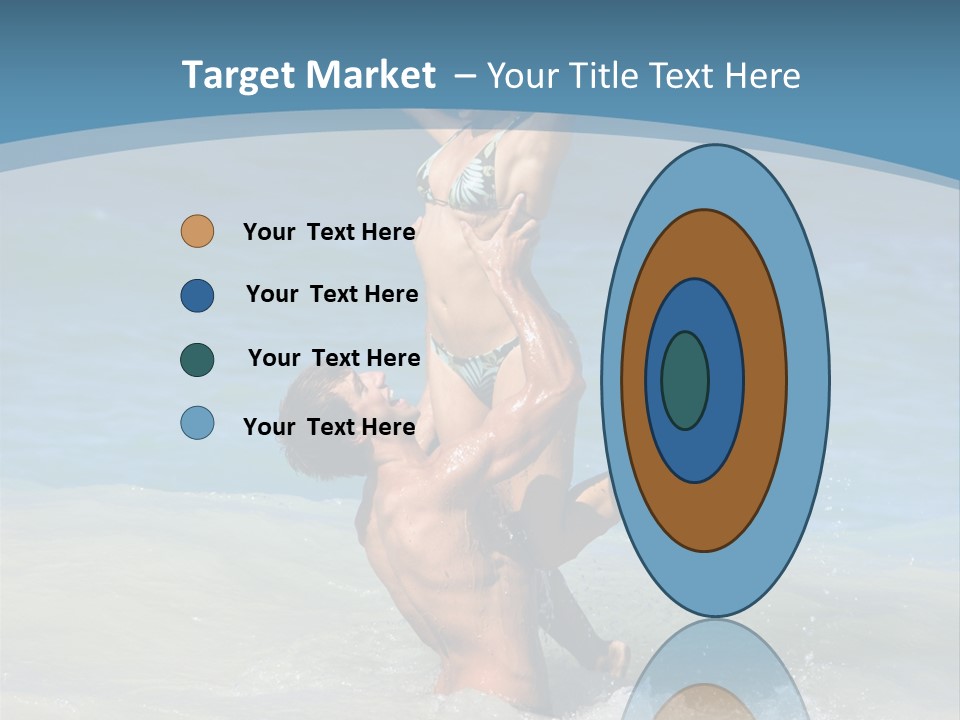 Beach Girlfriend Wet PowerPoint Template