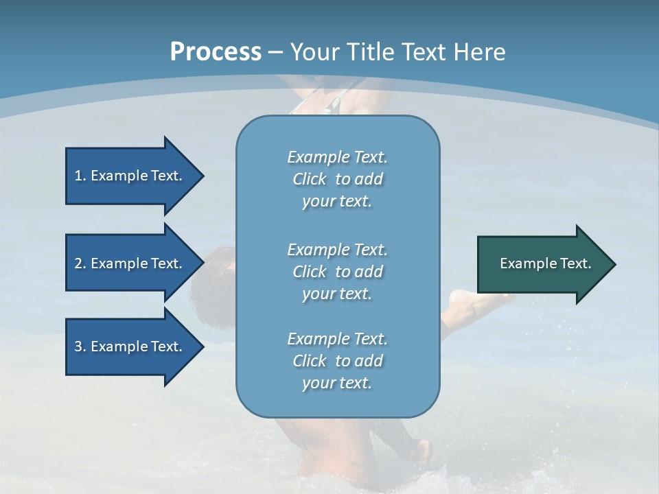 Beach Girlfriend Wet PowerPoint Template