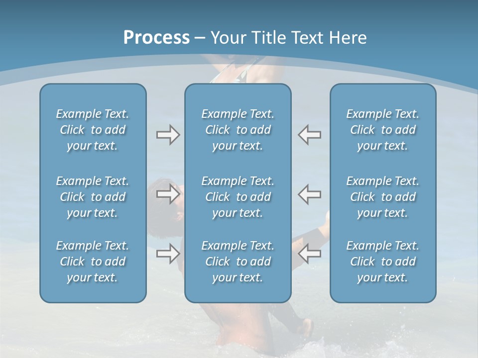 Beach Girlfriend Wet PowerPoint Template