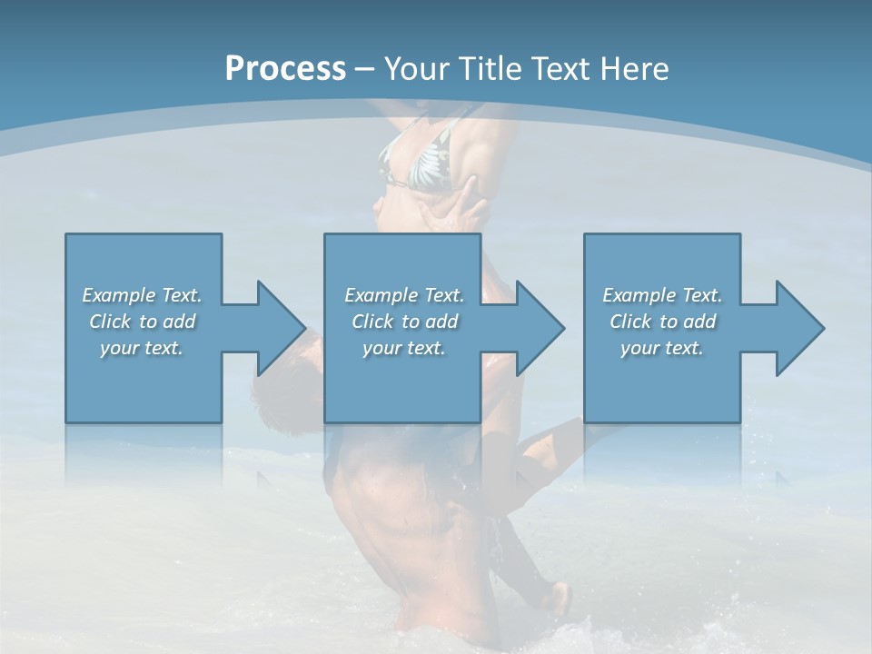 Beach Girlfriend Wet PowerPoint Template