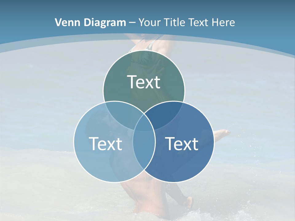 Beach Girlfriend Wet PowerPoint Template