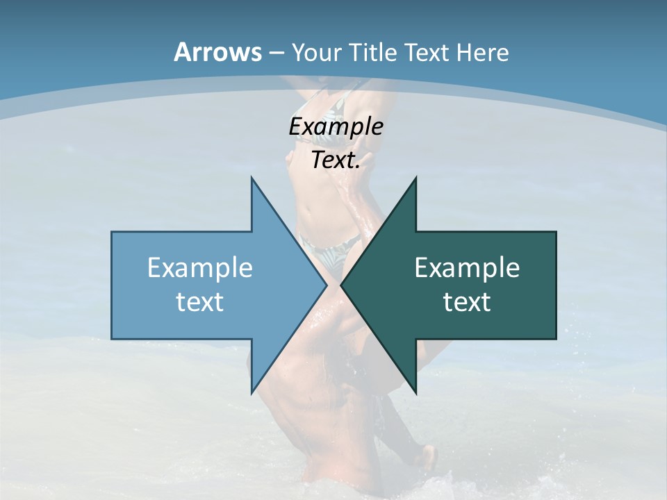 Beach Girlfriend Wet PowerPoint Template