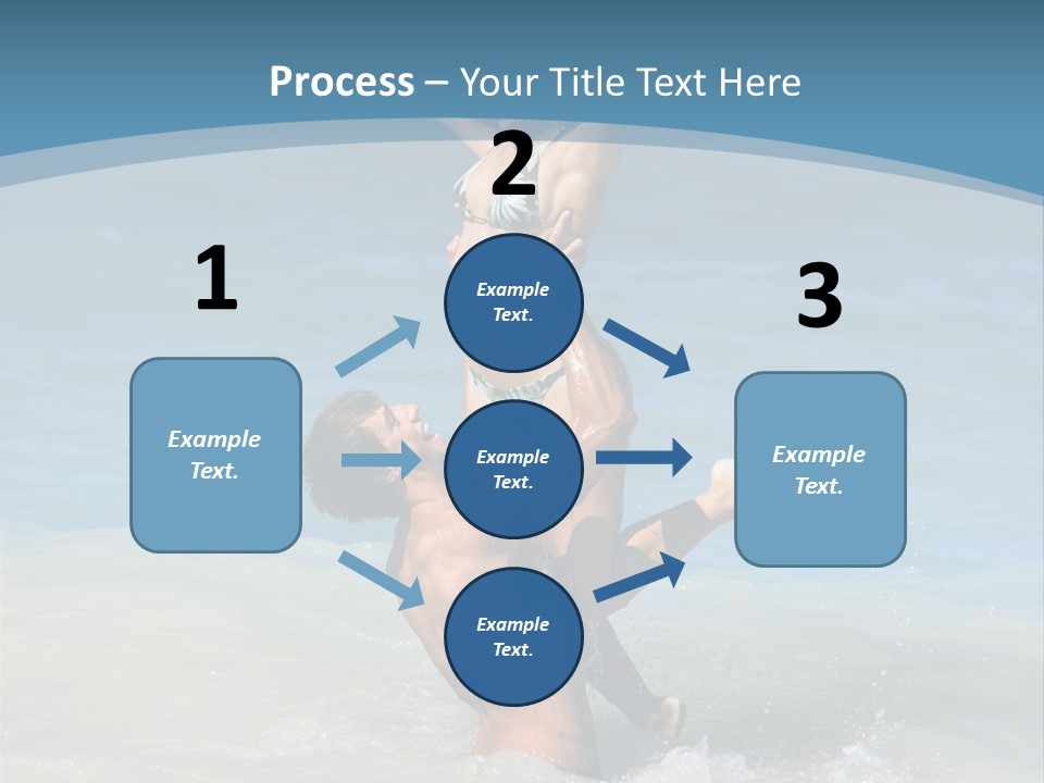 Beach Girlfriend Wet PowerPoint Template