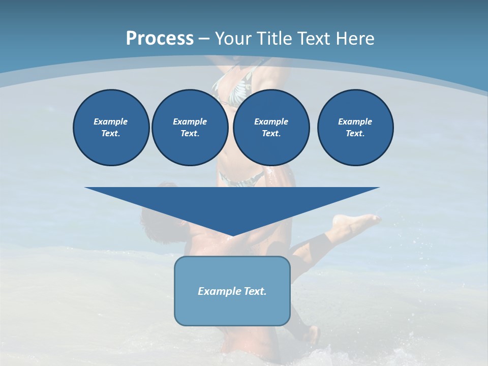 Beach Girlfriend Wet PowerPoint Template