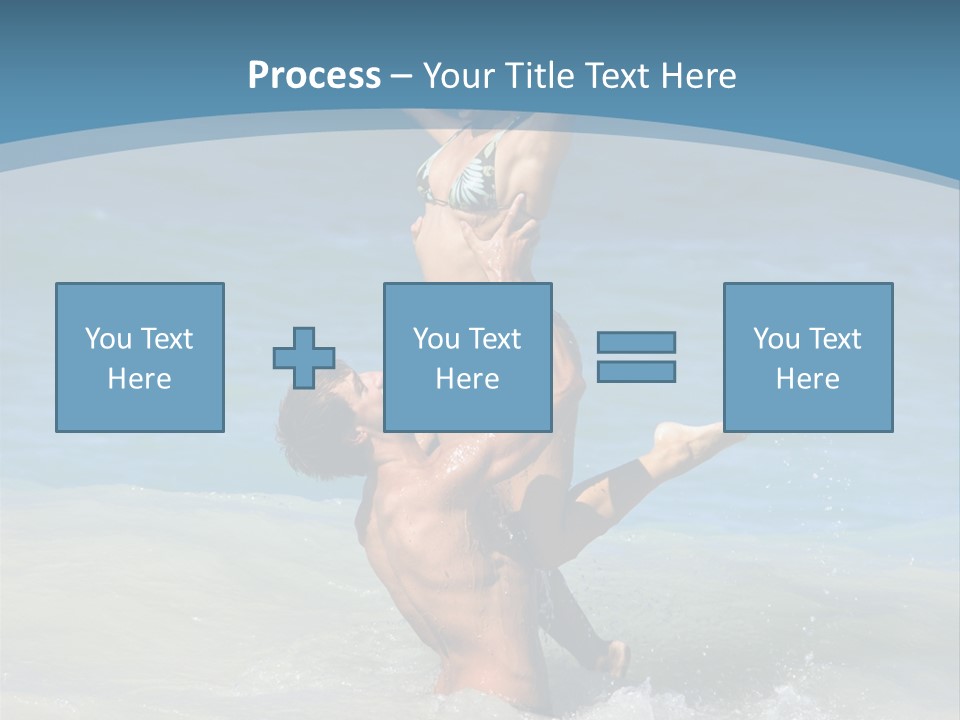 Beach Girlfriend Wet PowerPoint Template