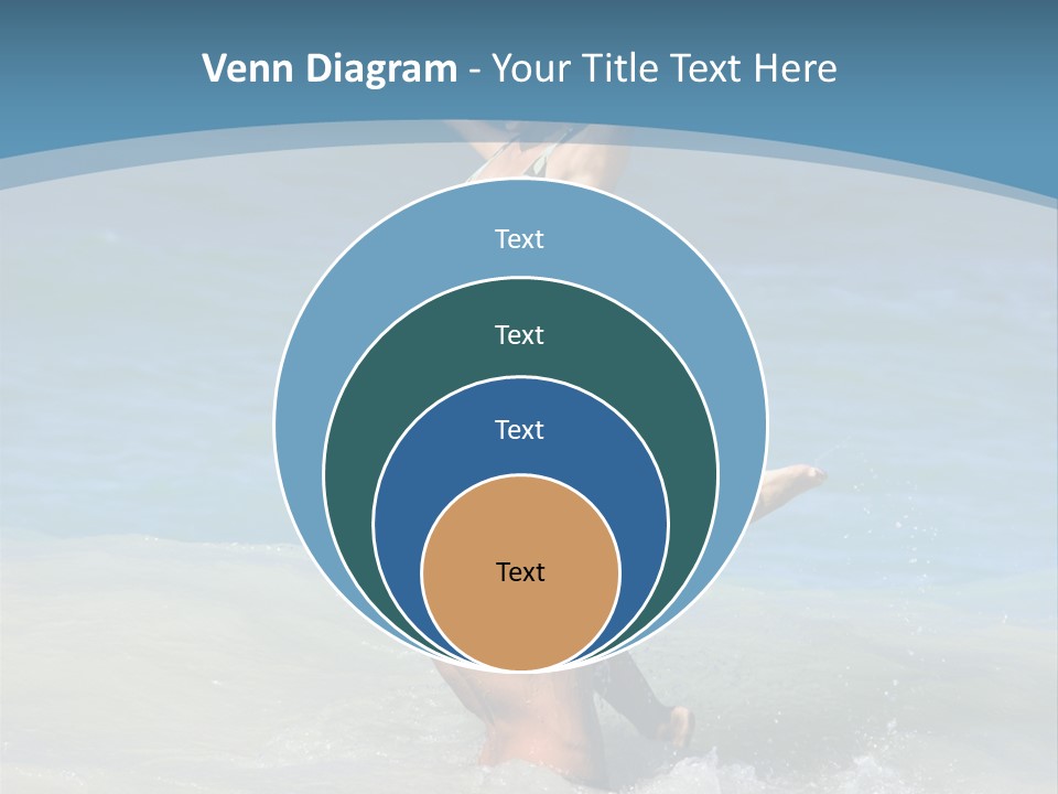 Beach Girlfriend Wet PowerPoint Template