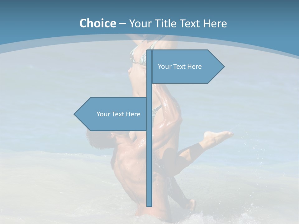 Beach Girlfriend Wet PowerPoint Template