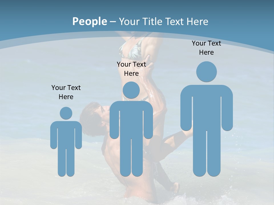 Beach Girlfriend Wet PowerPoint Template