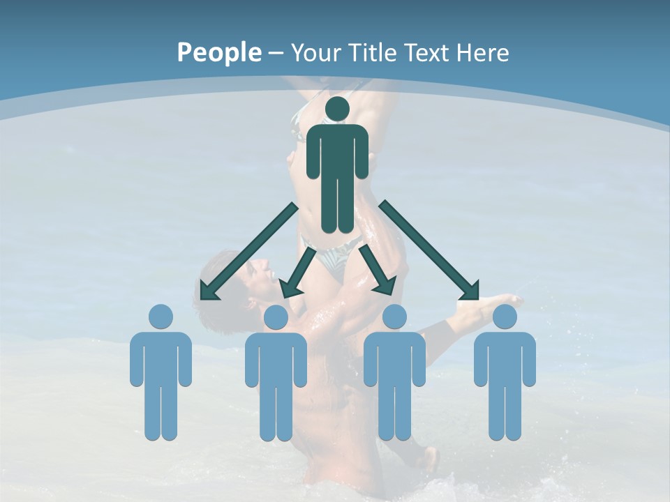 Beach Girlfriend Wet PowerPoint Template