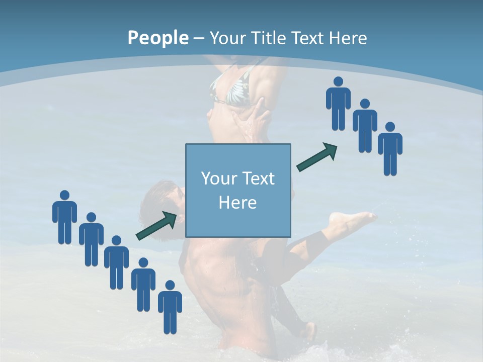 Beach Girlfriend Wet PowerPoint Template