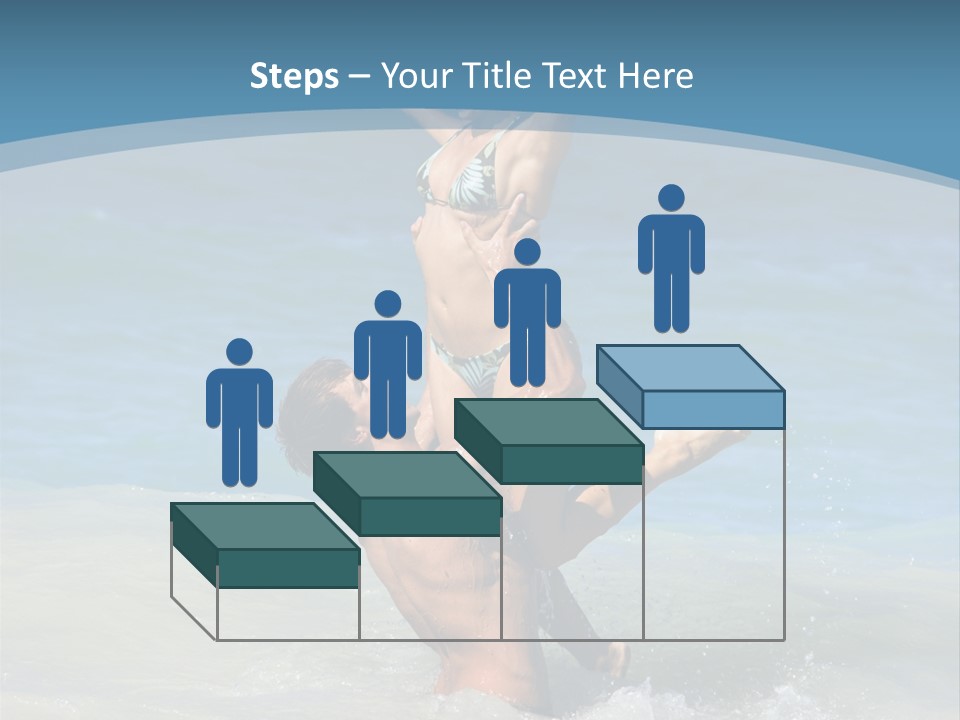 Beach Girlfriend Wet PowerPoint Template