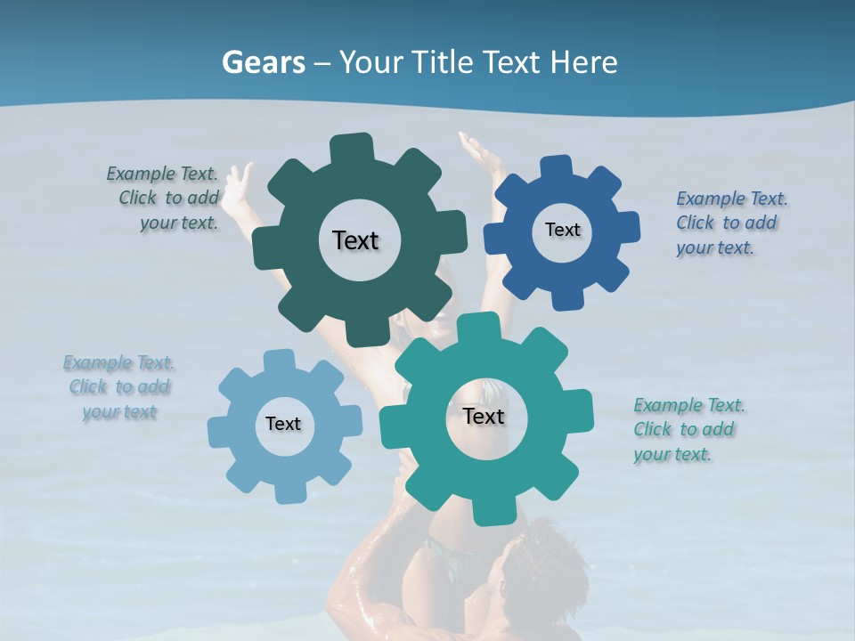 Two People Pacific Lifestyle PowerPoint Template