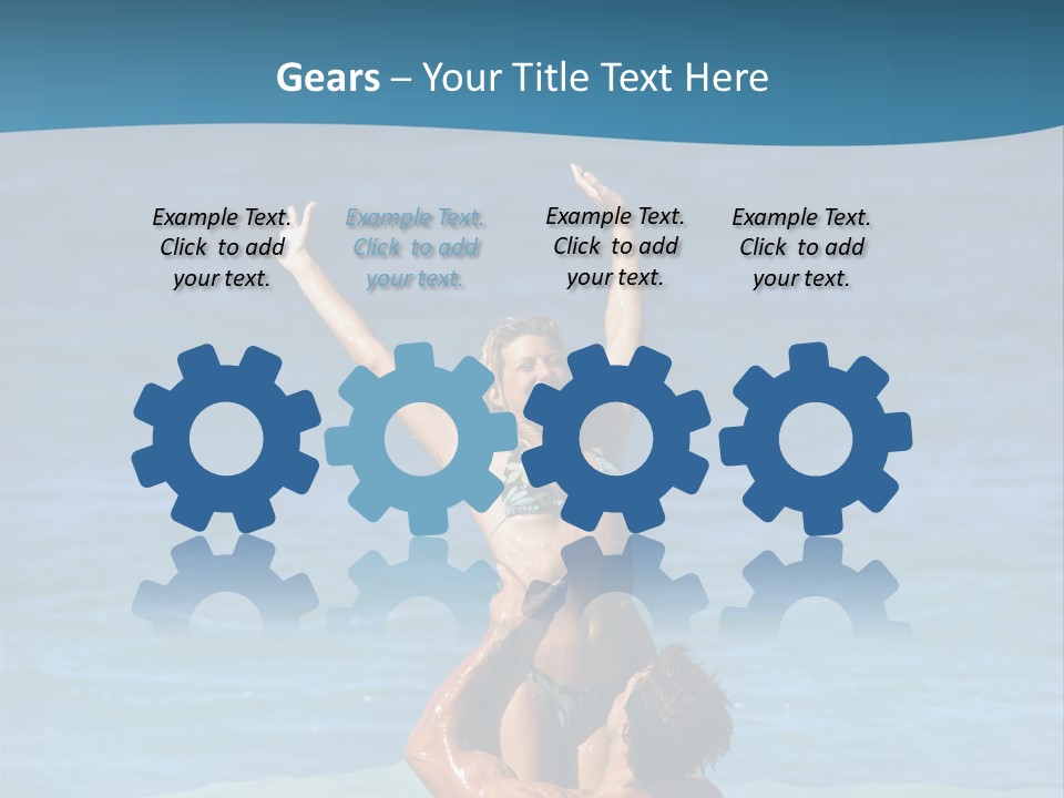 Two People Pacific Lifestyle PowerPoint Template