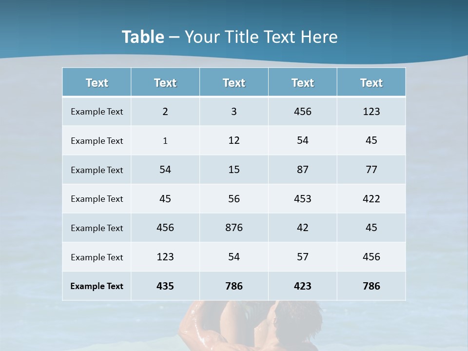 Two People Pacific Lifestyle PowerPoint Template