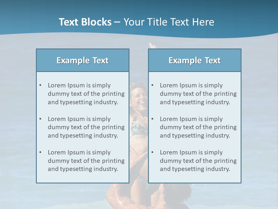 Two People Pacific Lifestyle PowerPoint Template